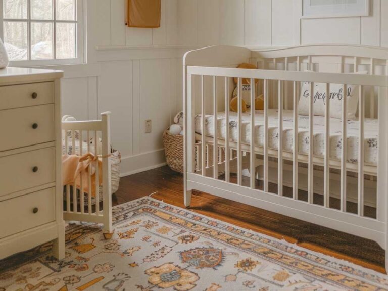 Lesena otroška zibelka